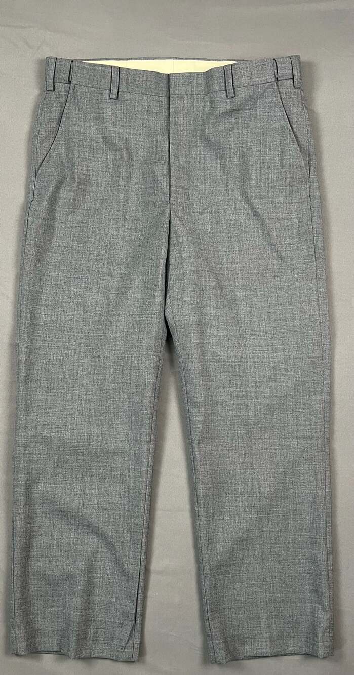 Orvis Tropic Blend Comfortwaist Pant Grey Size 34 Wool Blend Dress Pants
